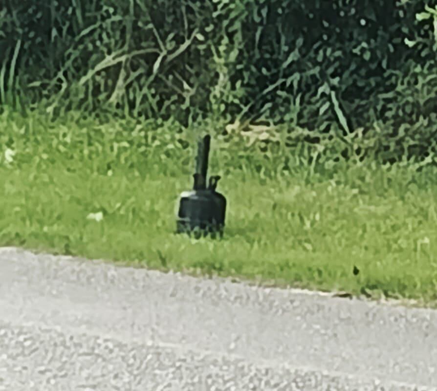 Elemento explosivo en el norte del Cauca. Crédito: Ejército nacional.