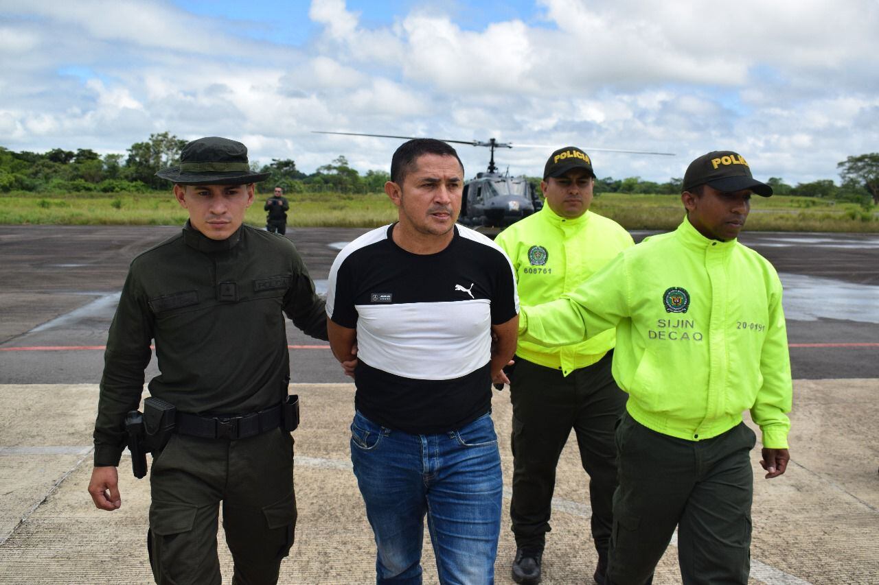 Capturan a ‘El Ovejo’, cabecilla de finanzas del frente Rodrigo Cadete de disidencias Farc. Foto: Suministrada.