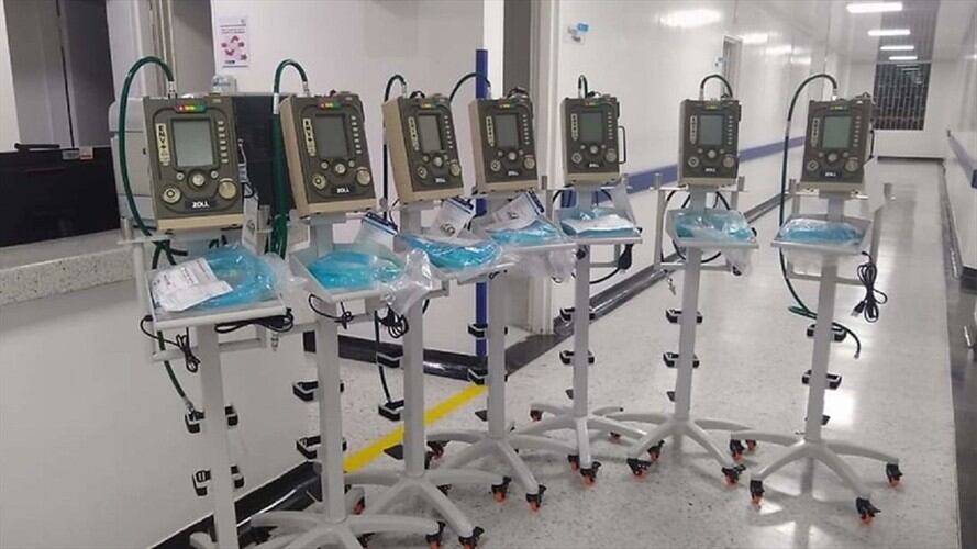 Sí hay infraestructura para instalar nuevos ventiladores para pacientes COVID: Distrito. Foto: Colprensa