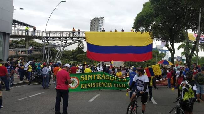 Paro Bucaramanga . Foto: La W.