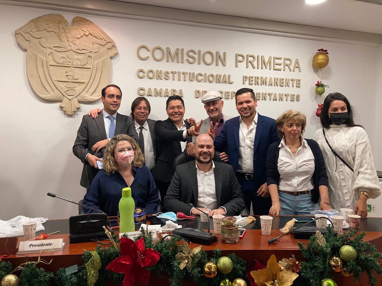 La Comisión Primera de la Cámara empezó novenas. Foto: Cortesía representante Jaime Rodríguez
