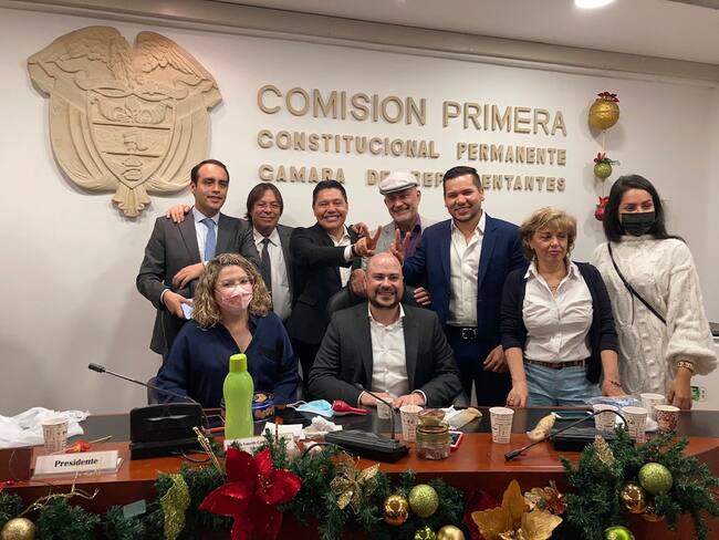 La Comisión Primera de la Cámara empezó novenas. Foto: Cortesía representante Jaime Rodríguez