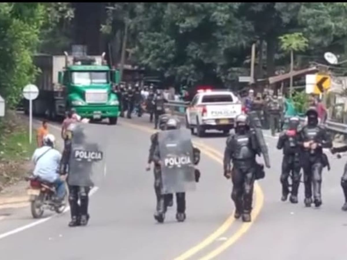 Protesta pacífica en Guachaca terminó intervenida por el Esmad