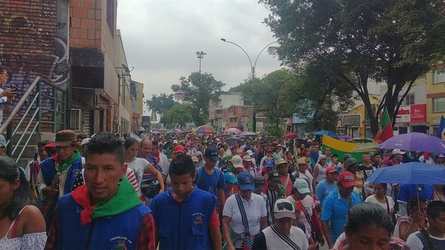 Jornada de movilización en Cali transcurrió de manera pacífica. Foto: Erika Rebolledo