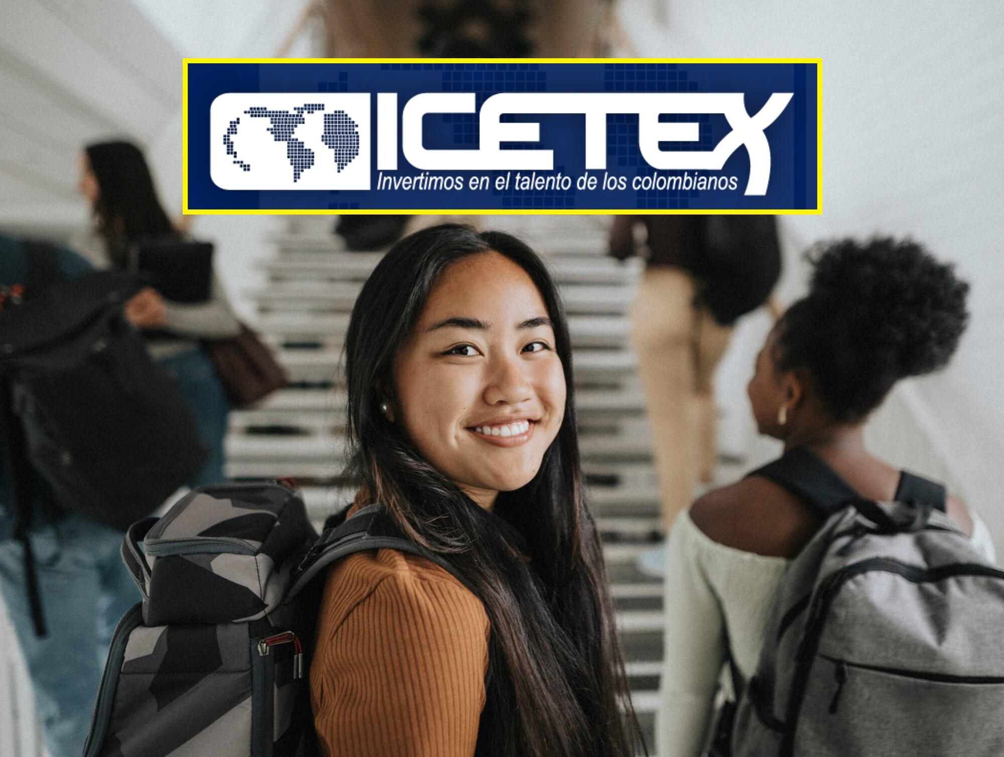 Imagen de referencia de estudiante universitario. I Foto: Getty Images. Logo del ICETEX. I Foto: Ministerio de Educación.