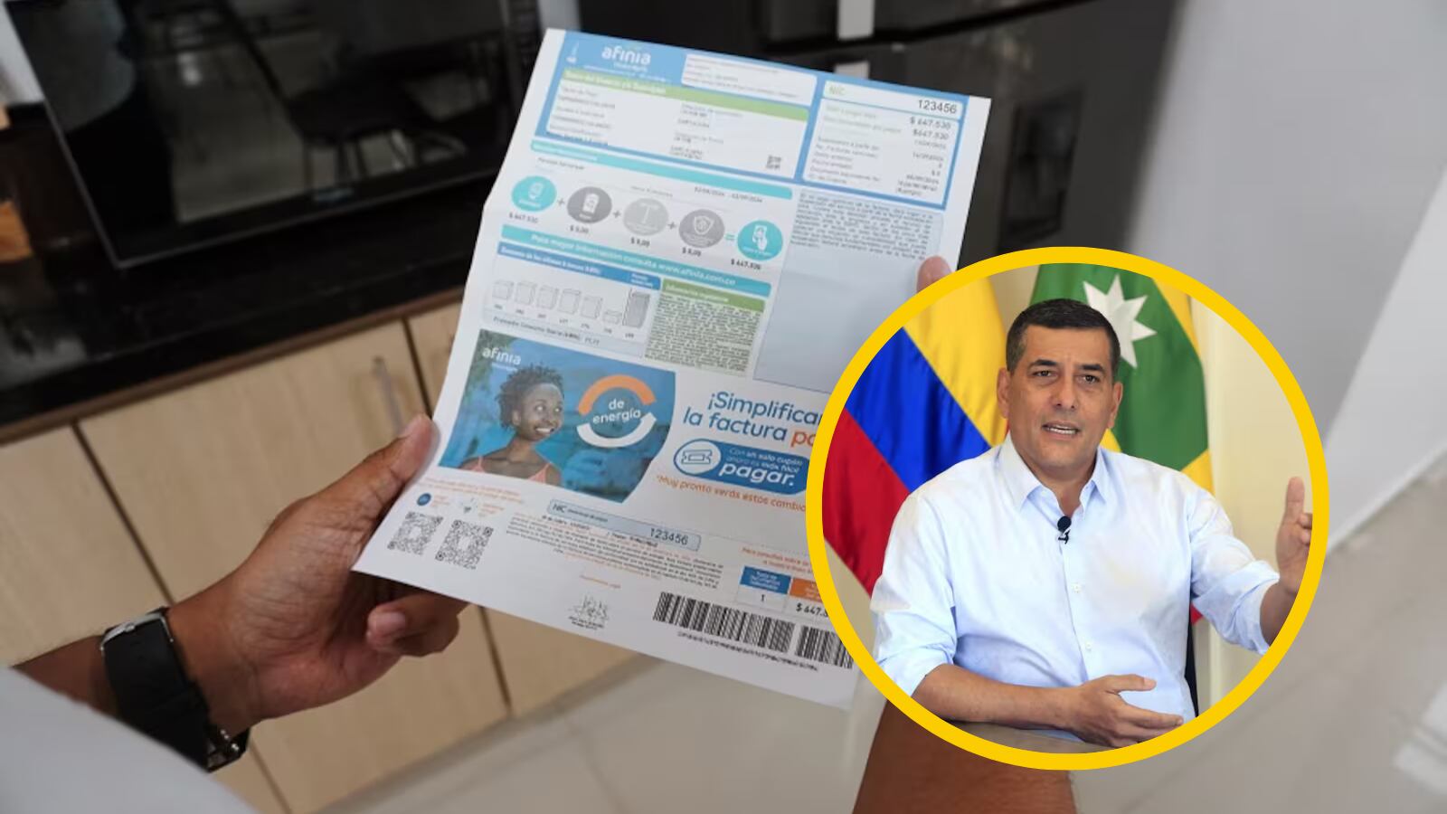 Crédito: Dumek Turbay solicita que Afinia suspenda el cobro de la opción tarifaria.