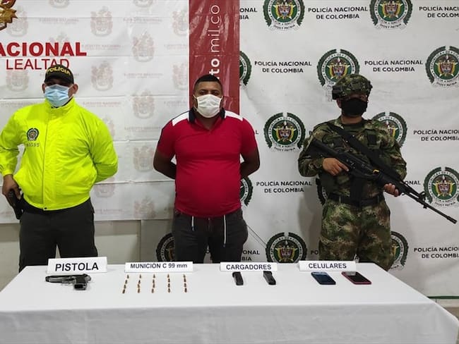Capturan a un hombre señalado de ordenar homicidios en 5 municipios de Córdoba. Foto: Ejército.