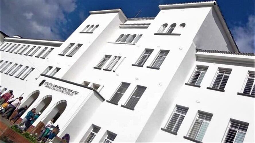 En el Hospital San José, el más importante de la región, ya no hay camas disponibles . Foto: Cortesía