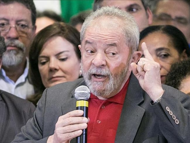 El expresidente de Brasil, Luis Inácio Lula da Silva (Lula) pronunció un discurso en el Hotel Jaragua, en Sao Paulo, Brasil, el 15 de septiembre de 2016. Foto: