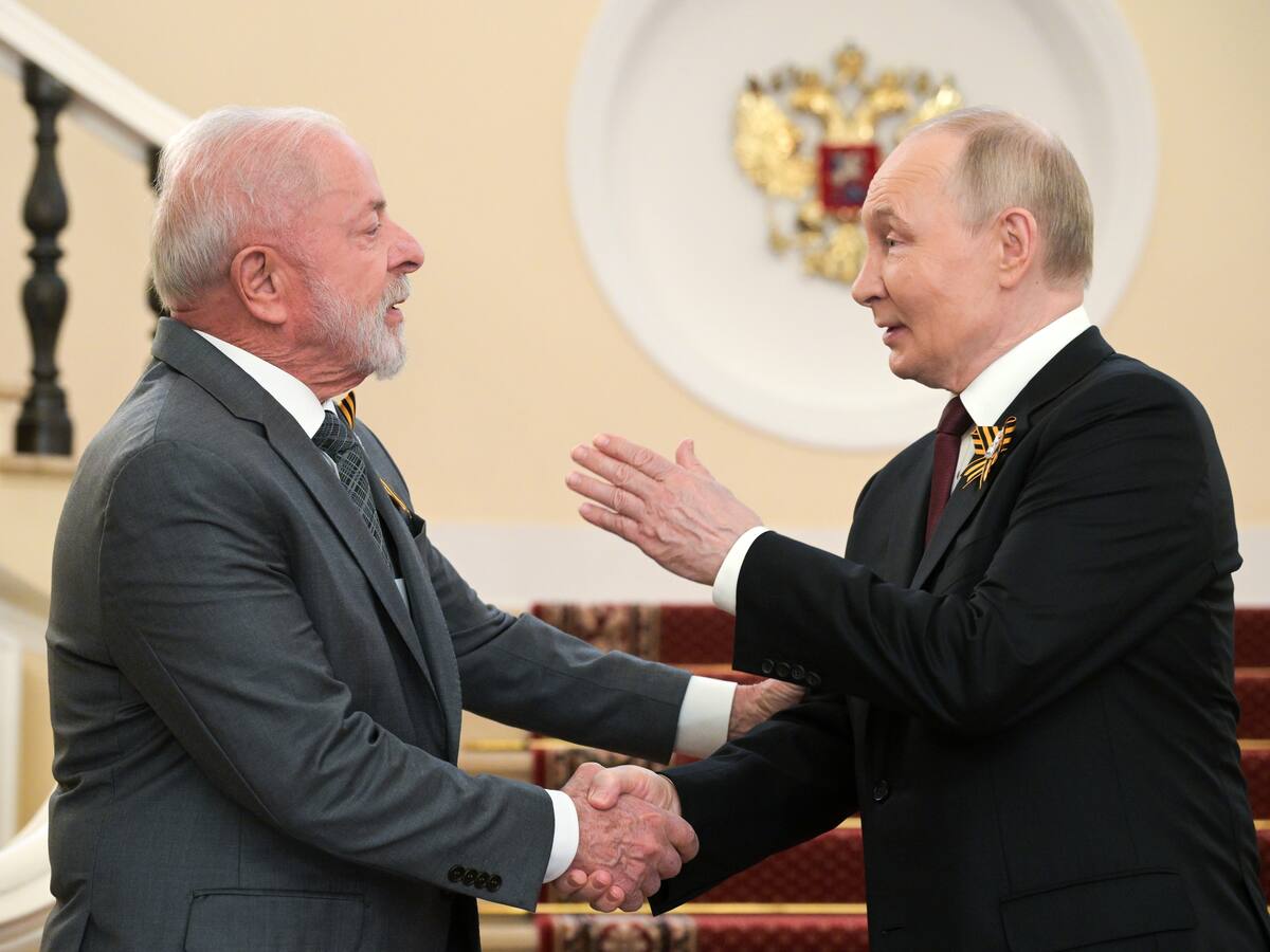 Putin recibió a Lula en el Kremlin tras el desfile militar en la plaza Roja