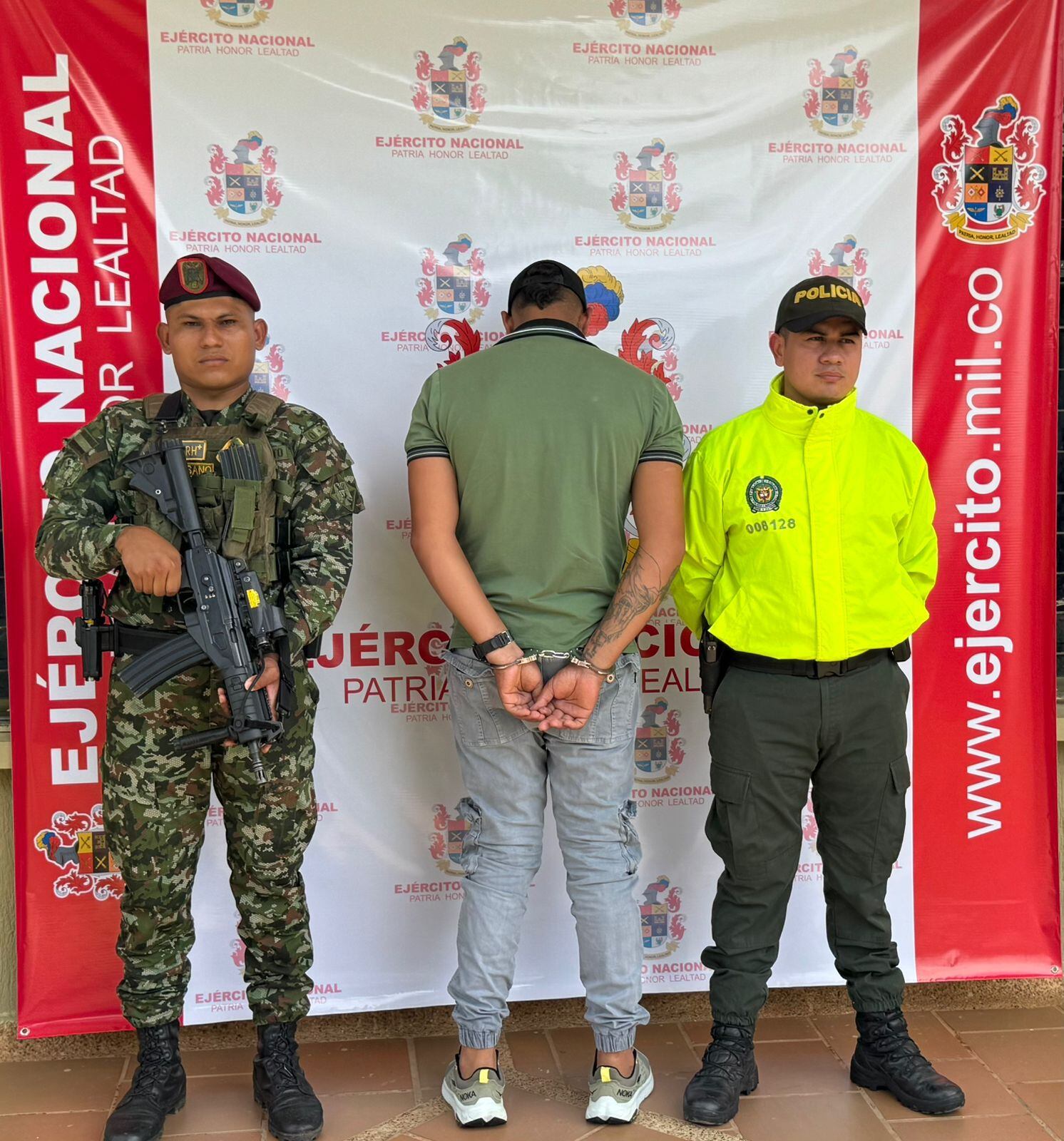 Capturado alias ‘Garrote’. Foto: Ejército Nacional