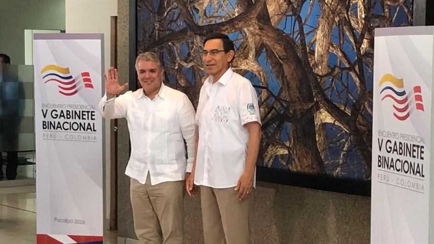 Duque visita Perú. Foto: María Kamila Correa