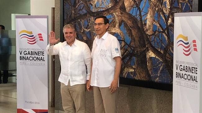 Duque visita Perú. Foto: María Kamila Correa