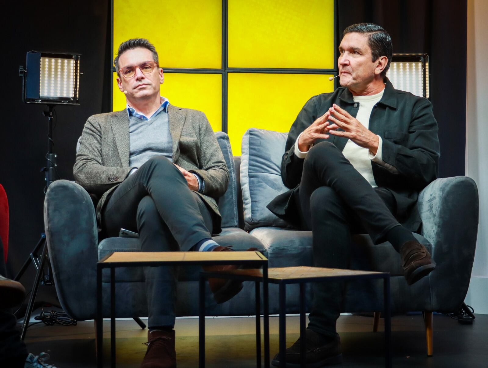 Carlos Ordosgoitia, exalcalde de Montería, y Juan Carlos Cárdenas, exalcalde de Bucaramanga. Foto: W Radio.