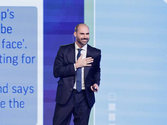 Eduardo Bolsonaro, hijo de Jair Bolsonaro. Foto: Luciano Gonzalez/Anadolu via Getty Images