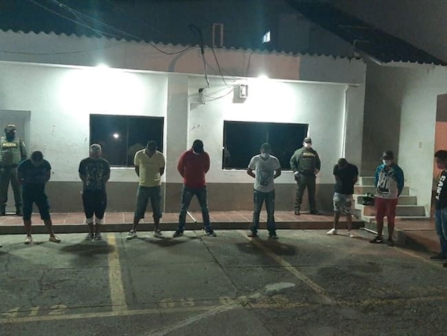 Capturan a más de 20 personas por violar medidas sanitarias en Montería. Foto: Cortesía