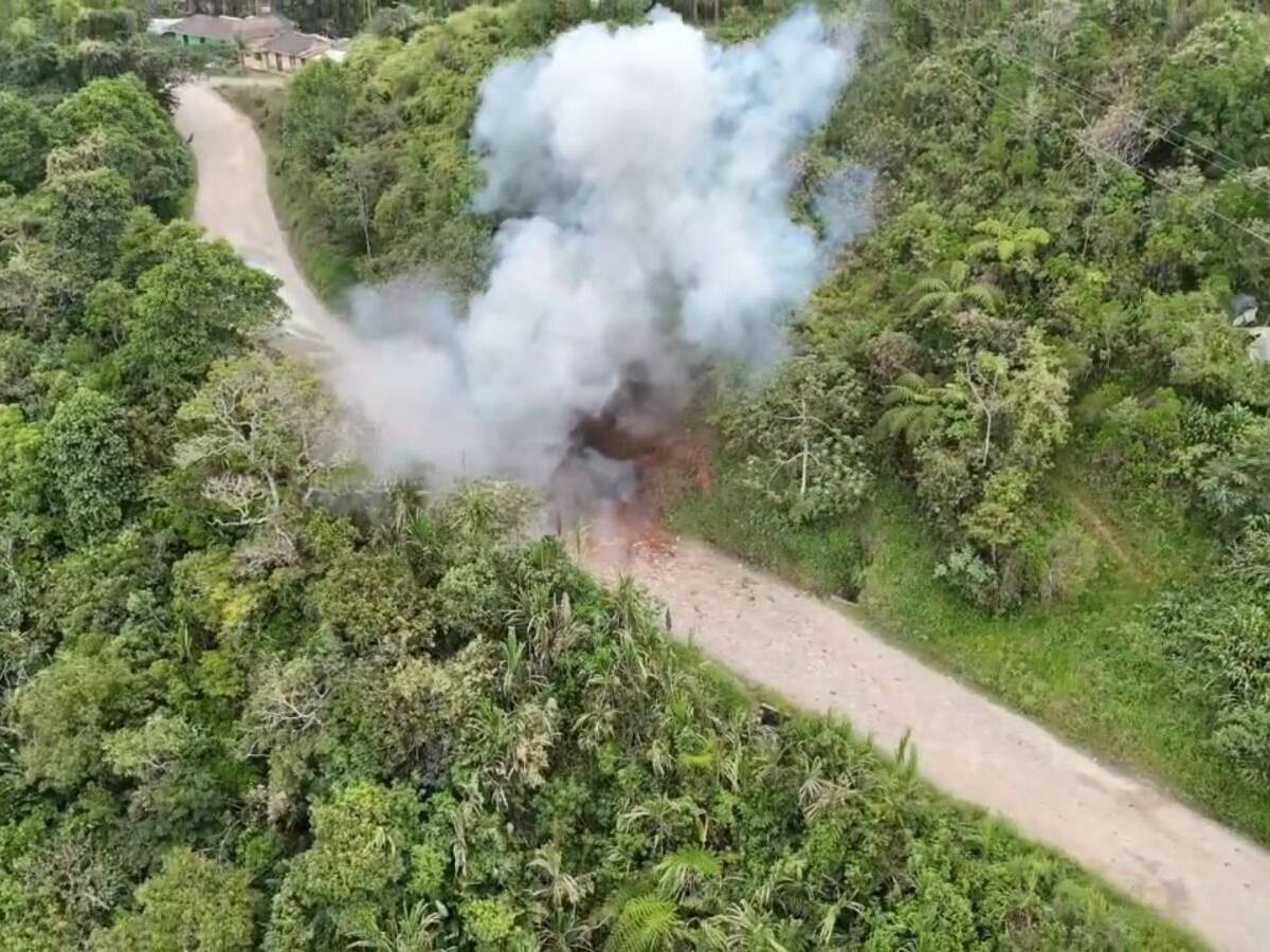 Ejército frustró ataque terrorista en el Cauca, evitando afectaciones para la población