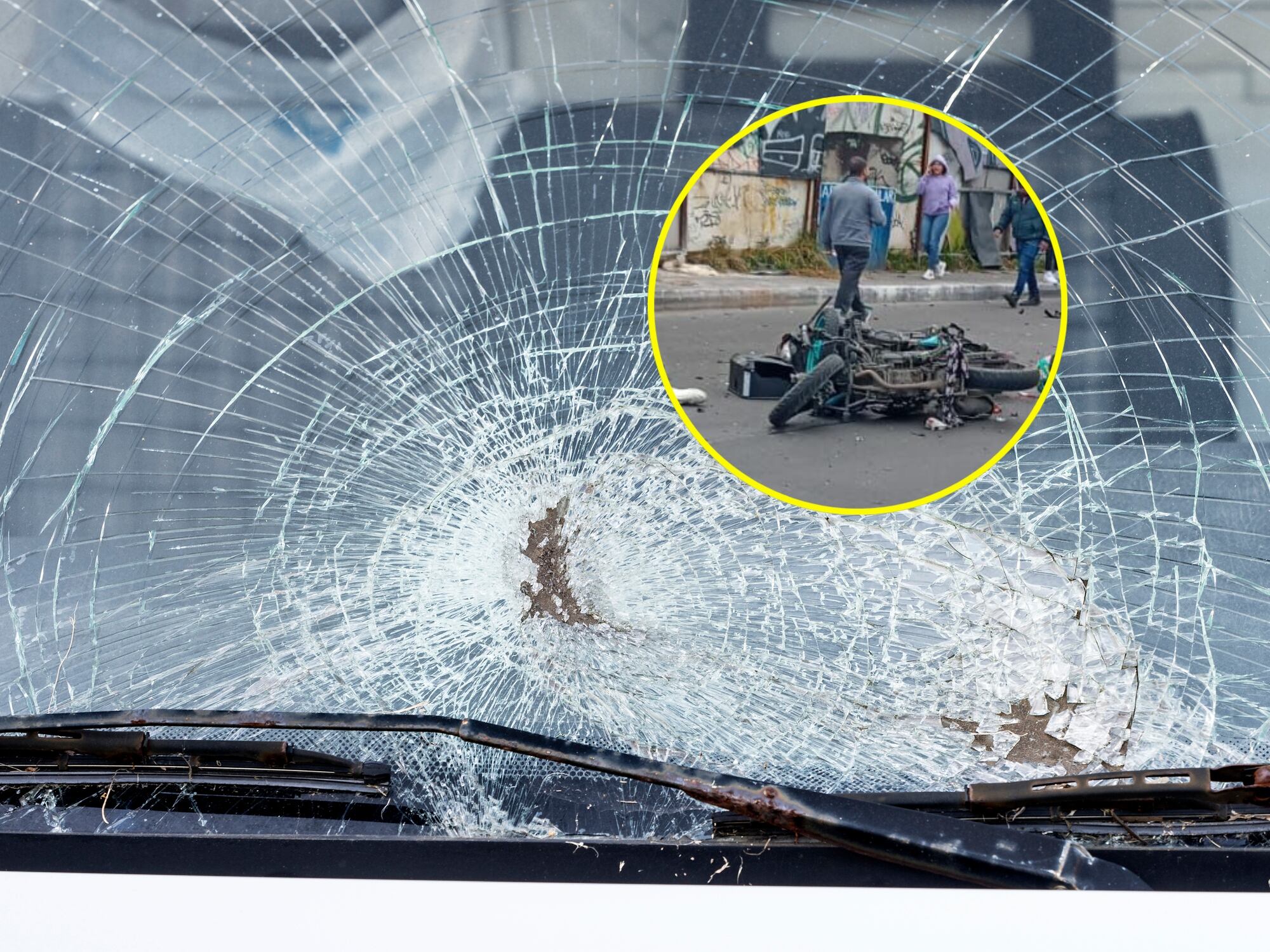 Imagen de referencia y accidente de tránsito en Bogotá. Foto: Getty Images / Suministrada