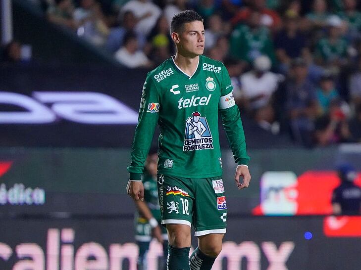 James Rodríguez podría quedarse por fuera del clausura mexicano con León. / Getty Images
