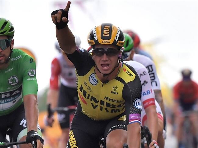 El ciclista holandés consiguió ganar la séptima etapa del Tour de Francia. Foto: Getty Images