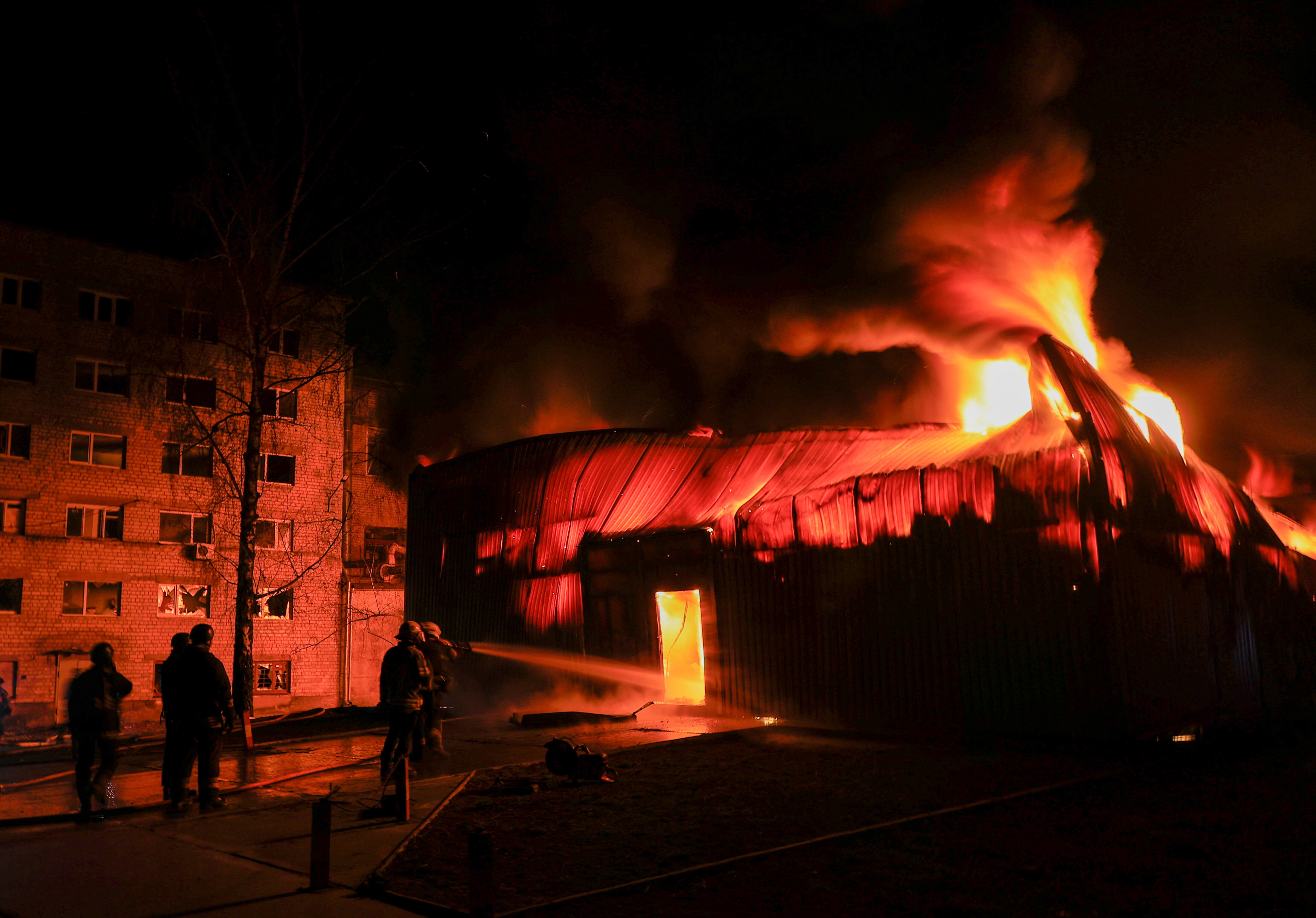 Ataque ruso en Ucrania. EFE/ Sergey Kozlov