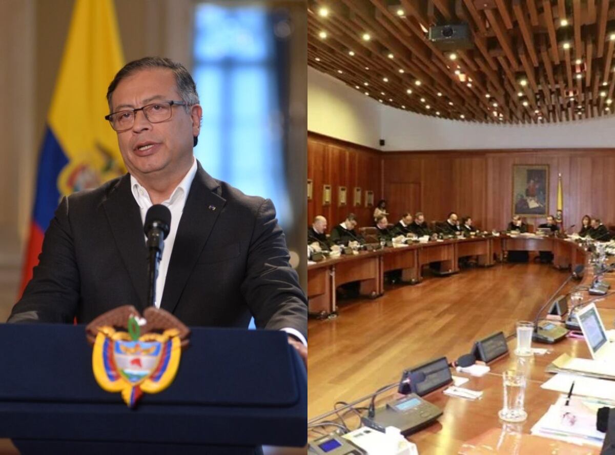 Gustavo Petro y Consejo de Estado. Fotos: Colprensa