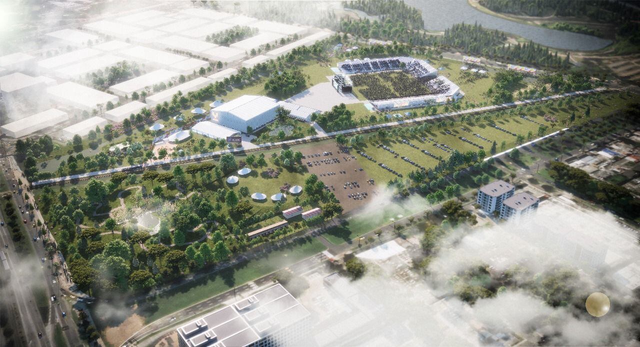 Imágenes del nuevo espacio para eventos culturales en Bogotá 'Vive Claro'.