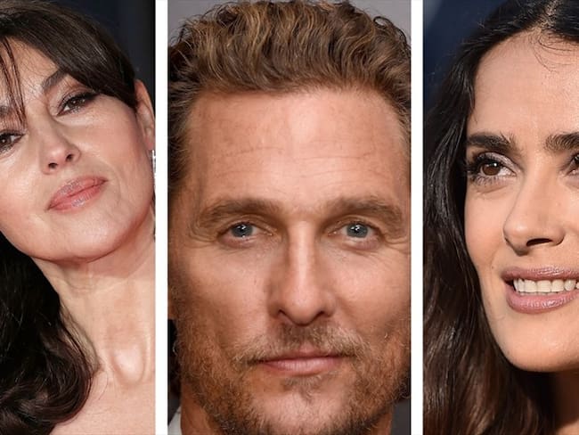 Monica Bellucci, Matthew McConaughey y Salma Hayek hablaron de sus nuevas producciones