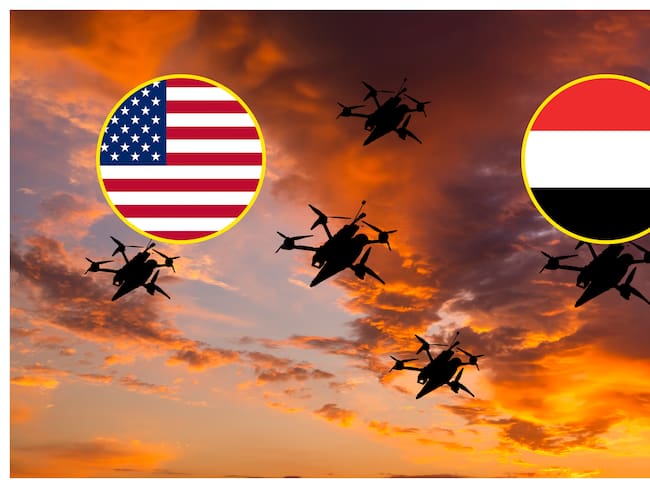 Referencia de ataque con drones y misiles. Foto: Anton Petrus vía Getty Images.