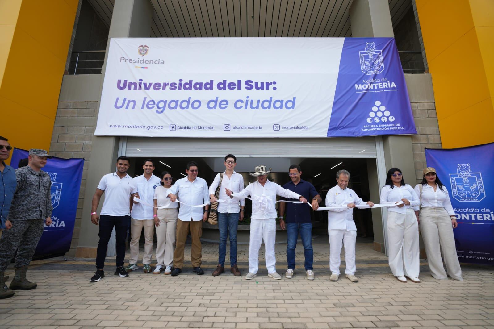 Inauguración Universidad del Sur en Montería.