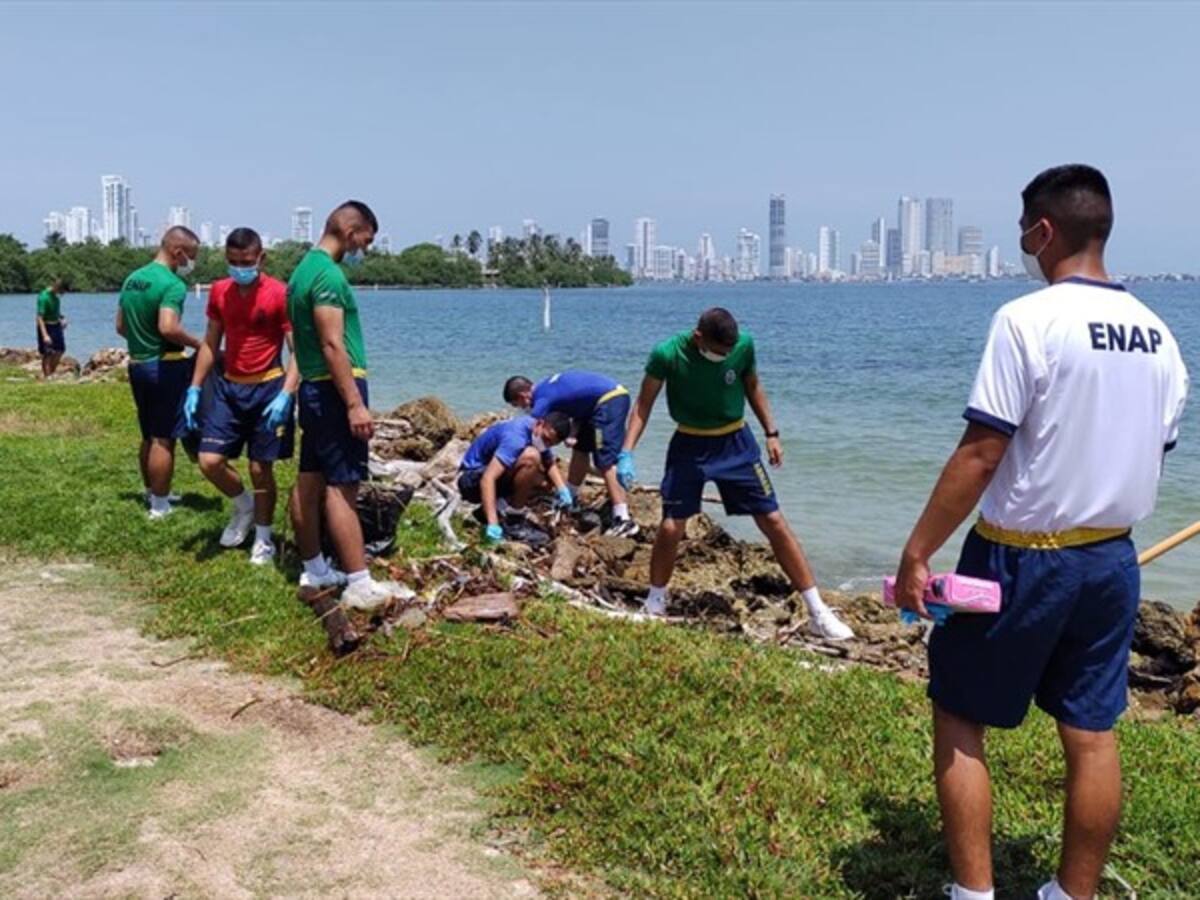¡1 ... 2 ... 3 jornadas de limpieza en Cartagena con El Caribe Respira!