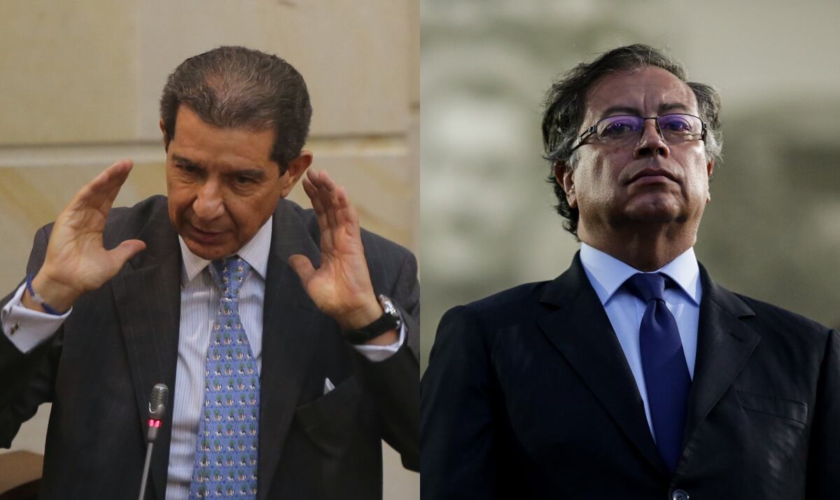 José Félix Lafaurie. (Colprensa - Álvaro Tavera) / Gustavo Petro (Colprensa-Mariano Vimos).