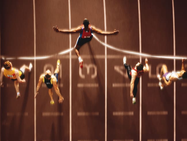 Atletas corriendo. Foto: Alan Thornton/Getty Images