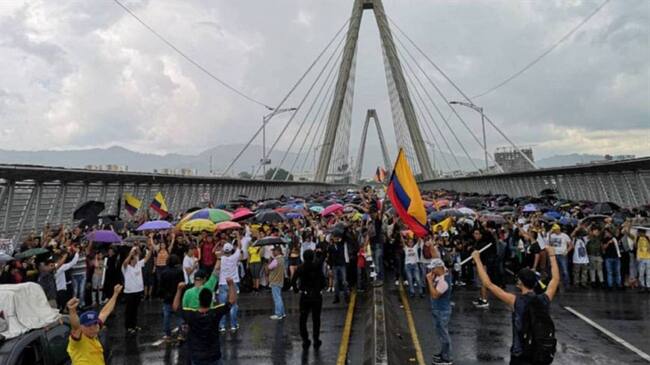 Protestas en Pereira. Foto: Archivo Caracol Radio