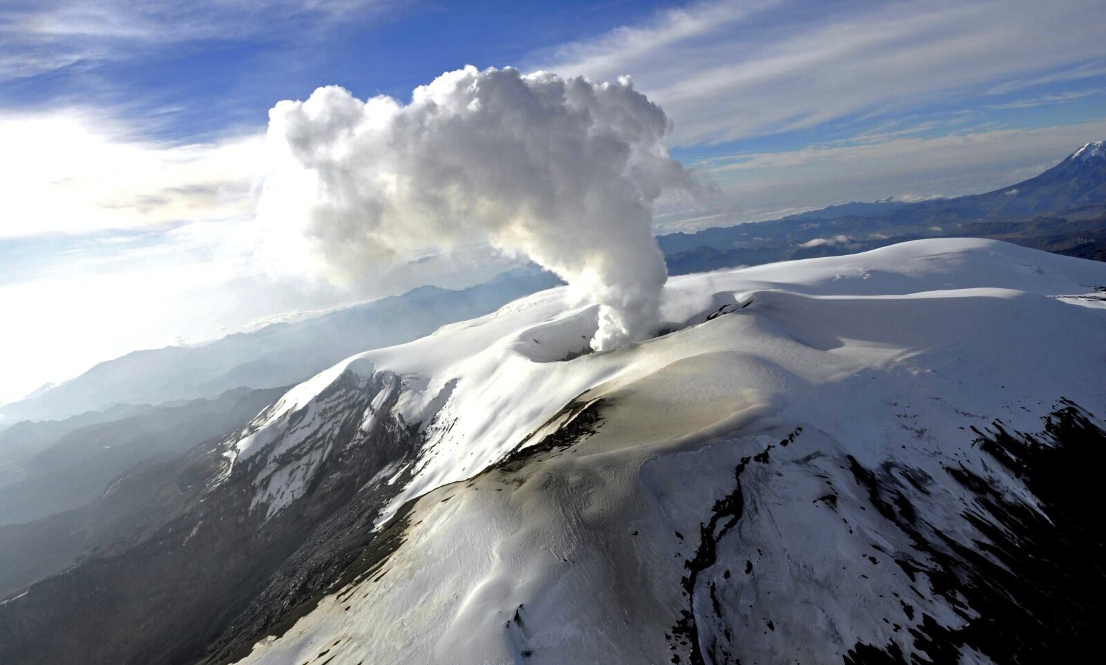 Nevado del Ruiz. Foto: Servicio Geológico.