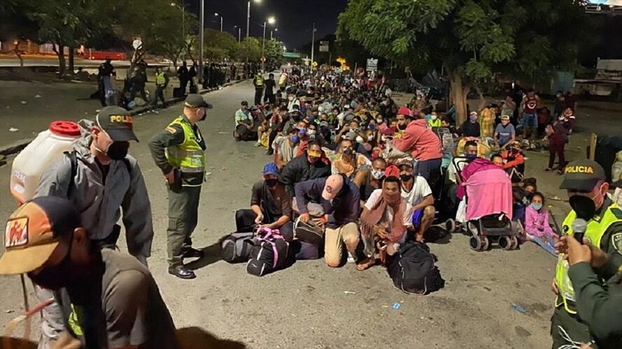 Venezuela no permite el ingreso de migrantes . Foto: Cortesía