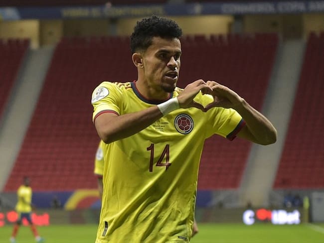 Luis Díaz en la Selección Colombia. Foto: Pedro Vilela/Getty Images