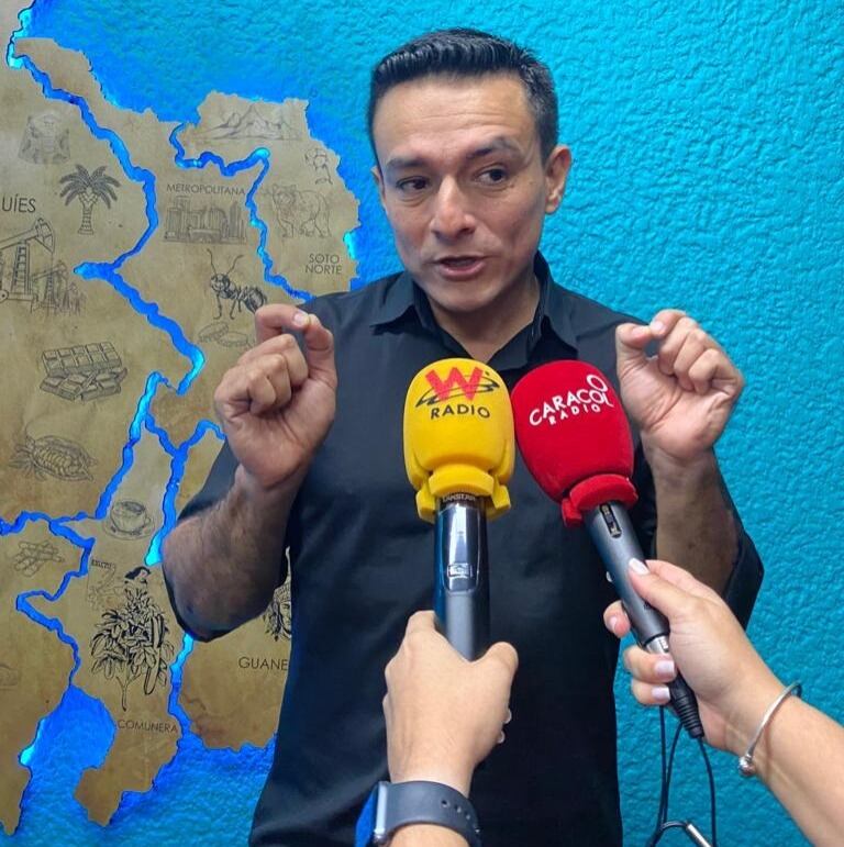 Ferley Sierra, candidato a la Gobernación de Santander. Foto: W Radio