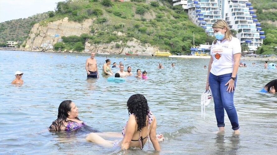 Viajeros del país eligen a Santa Marta como destino turístico para estas vacaciones . Foto: Colprensa