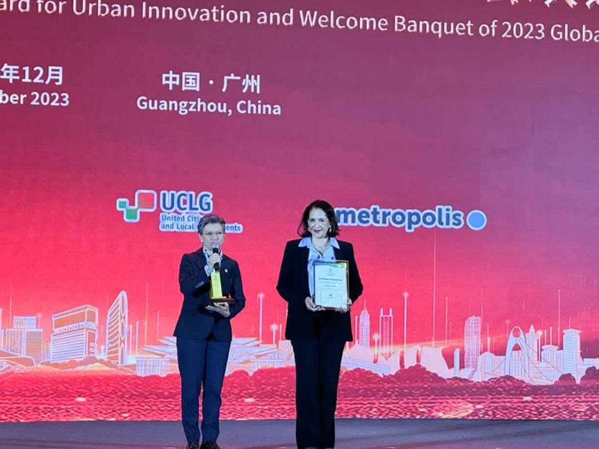 Bogotá gana premio internacional de innovación urbana de Guangzhou, China