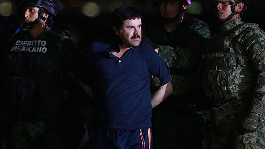 Así quedó el ‘Chapo’ Guzmán sin su bigote. Foto: Getty Images