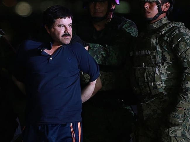 Así quedó el ‘Chapo’ Guzmán sin su bigote. Foto: Getty Images