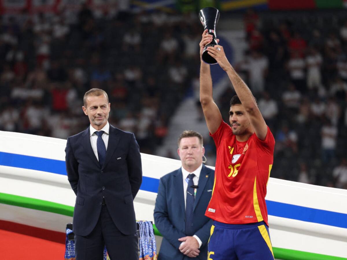 Rodri fue elegido como el mejor jugador de la Eurocopa 2024