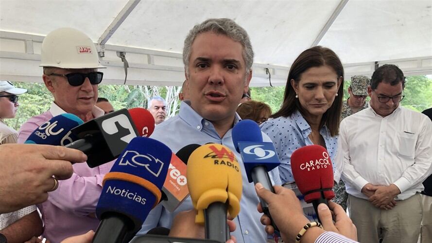 Duque defiende ley de financiamiento. Foto: La Wcon Julio Sánchez Cristo