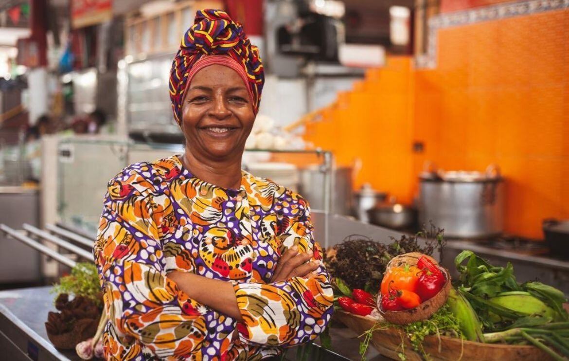 Originaria del Chocó, llegó a Cali cuando tenía dos años, llevando consigo el auténtico sabor de su región. Foto: Instagram @basiliamurillo1234