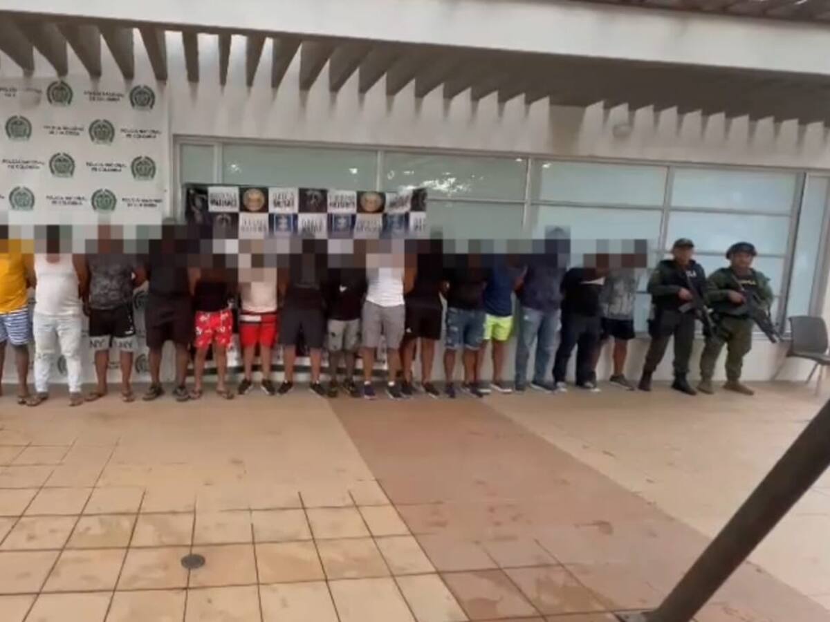 En Cartagena capturan 18 presuntos miembros del Clan del Golfo, por extorsión y homicidios