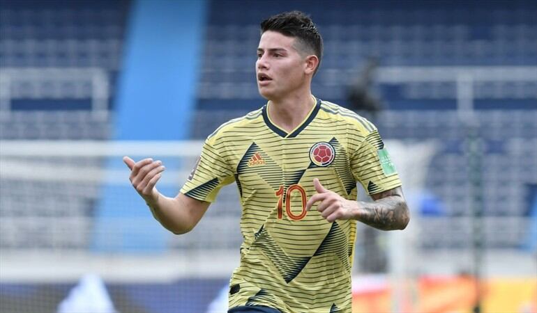 James Rodríguez, jugador de fútbol colombiano. Foto: Getty Images
