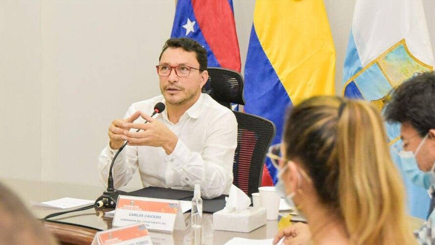 Carlos Caicedo, gobernador del Magdalena, confirmó que tiene coronavirus. Foto: Twitter Carlos Caicedo