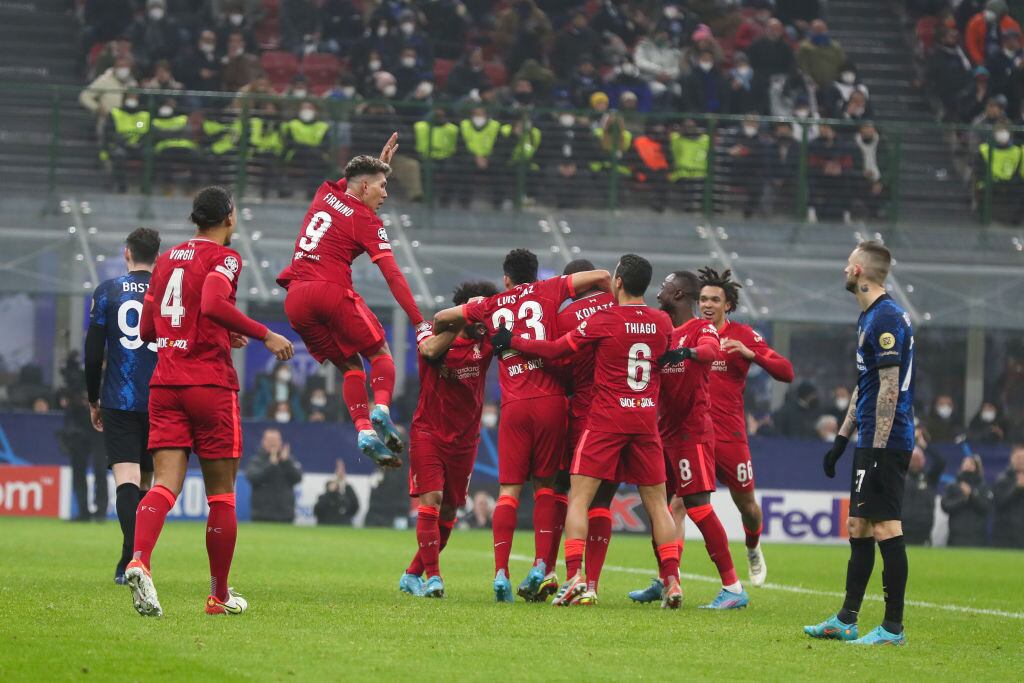 Liverpool celebra el gol de Mohamed Salah / Getty Images