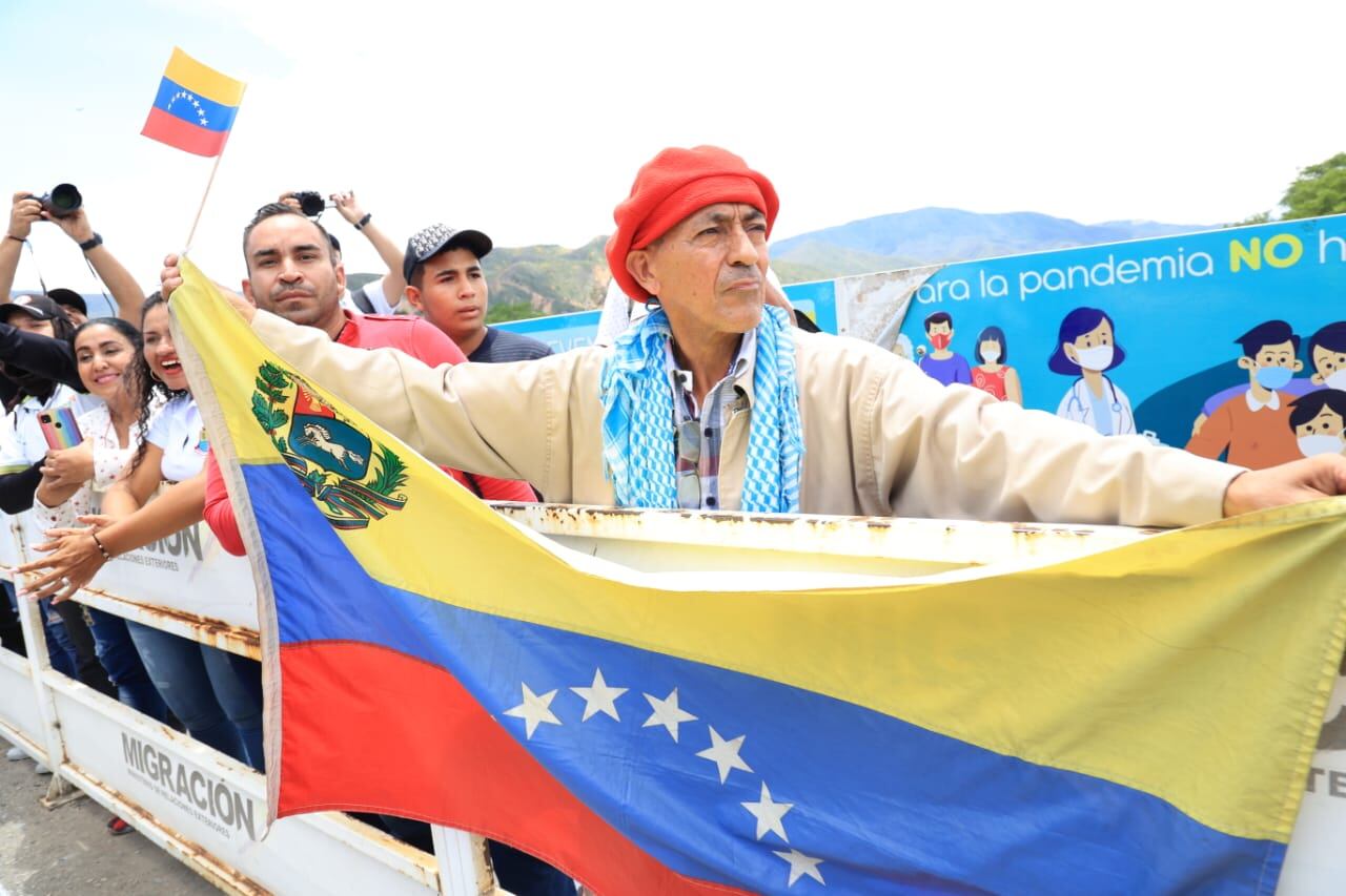 Apertura de la frontera colombo venezolana. Foto: Presidencia